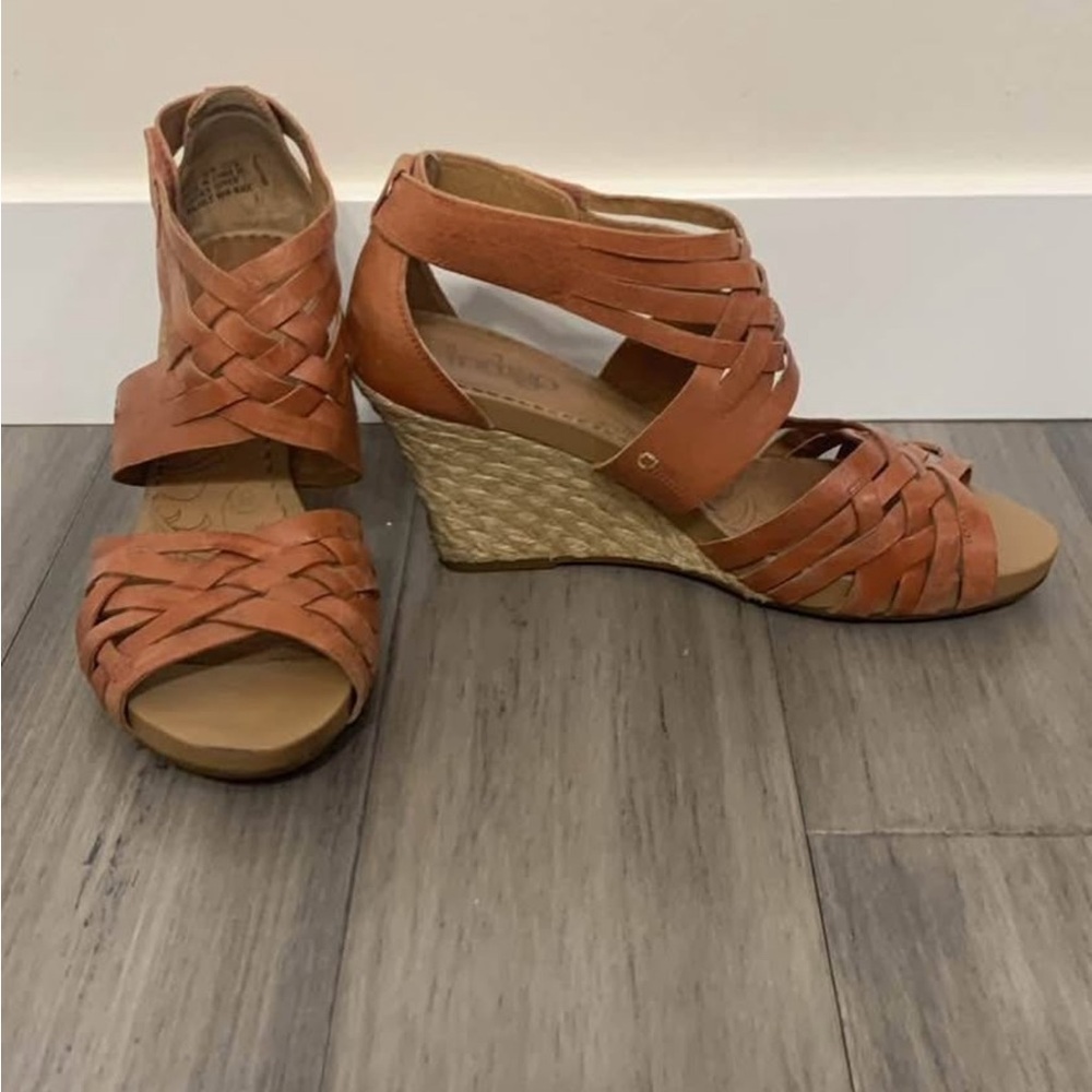 Indigo Coral Wedge Espadrille Sandals